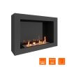 Биокамин SteelHeat WALL ONE 800 черный фото 3