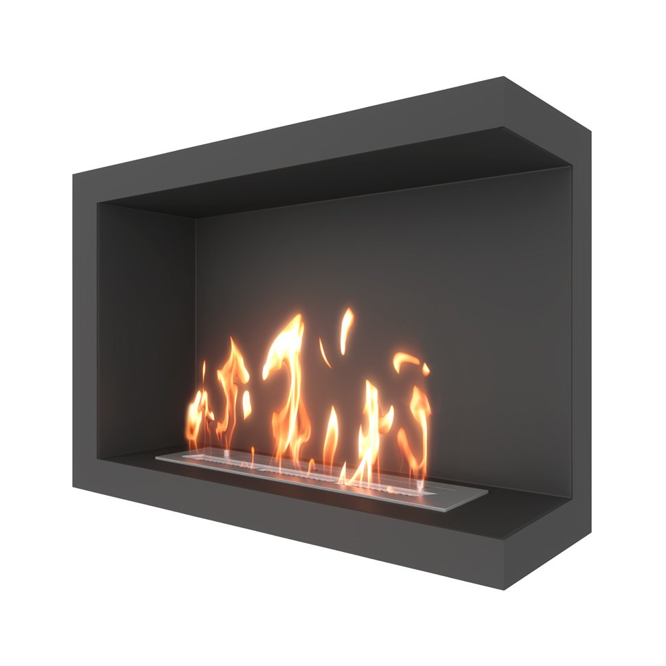 Биокамин угловой SteelHeat ONE 800 правый