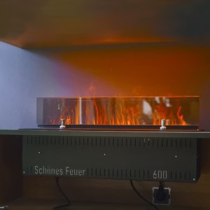 Электрический паровой очаг Schones Feuer 3D FireLine 600 PRO черный