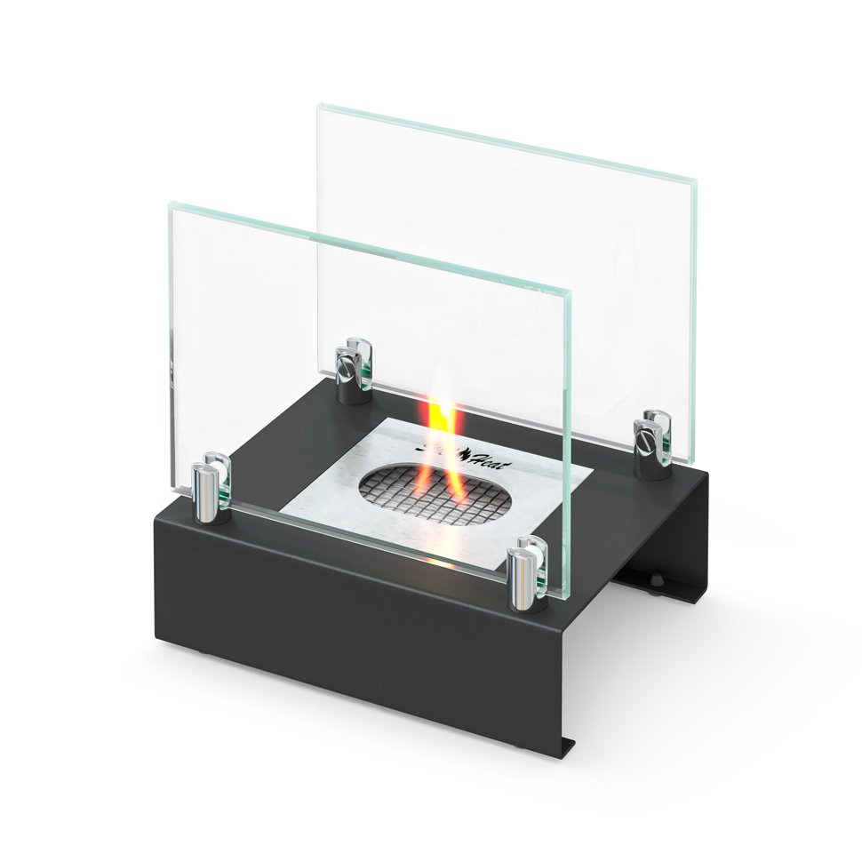 Настольный биокамин SteelHeat ALBA черный