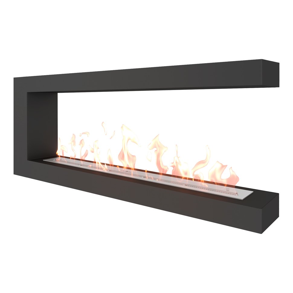 Биокамин торцевой SteelHeat GRAND 1300