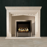 Биокамин в мраморном портале Firezo Amazzoni